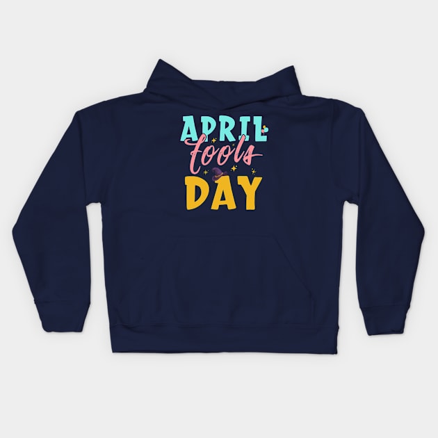 April Fools Day Kids Hoodie by TrendyPlaza